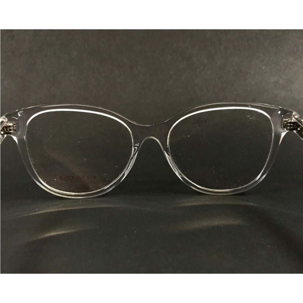 Coach Clear Eyeglasses HC 6177 5111 Crystal Rounded Cat Eye Frame 52 17 140 - Picture 10 of 15